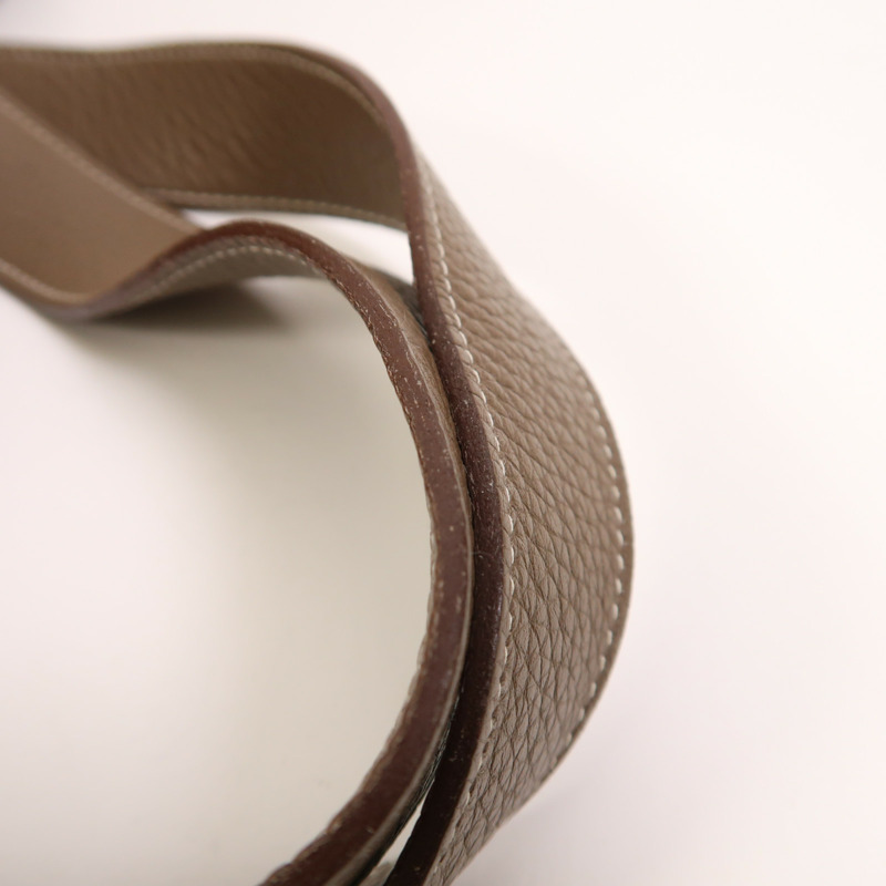 HERMES Clemence皮革Picotin GM銀扣手挽袋-13