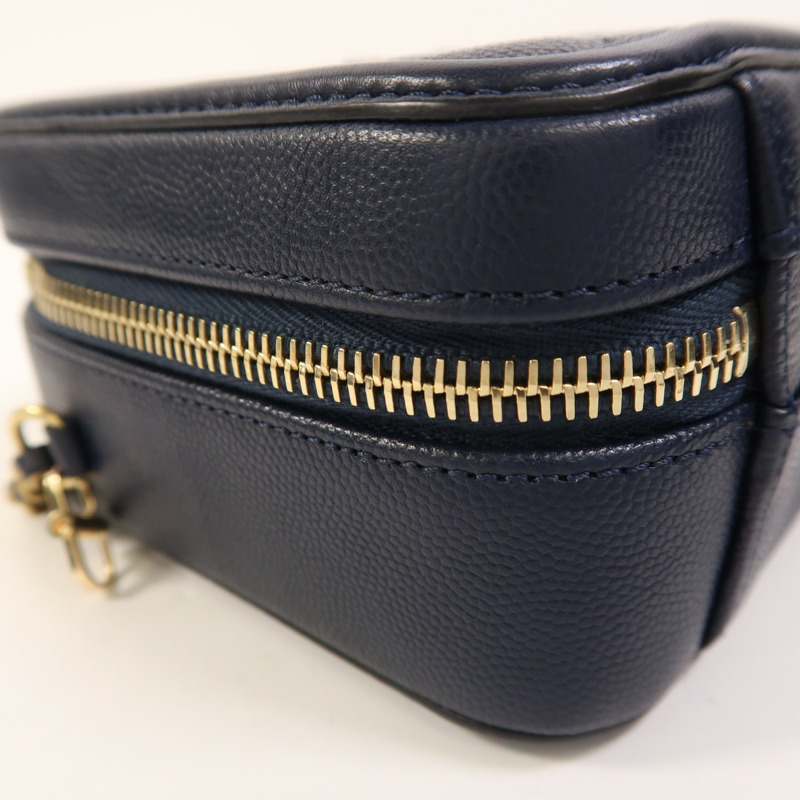 CHANEL 牛皮皮革Vanity Case金扣鏈帶手挽肩背兩用袋-18