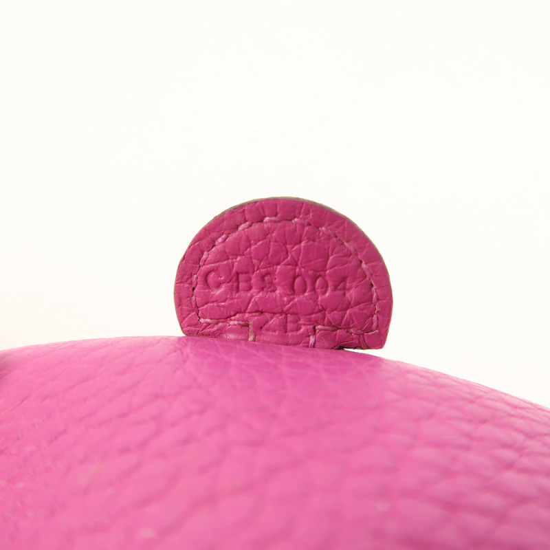 HERMES Clemence皮革Evelyne TPM銀扣肩背袋Magnolia-6