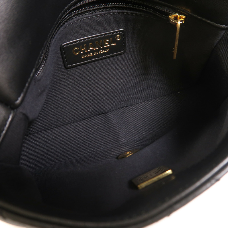 CHANEL 羊皮皮革Shoulder Bag金扣鏈帶肩背袋-4