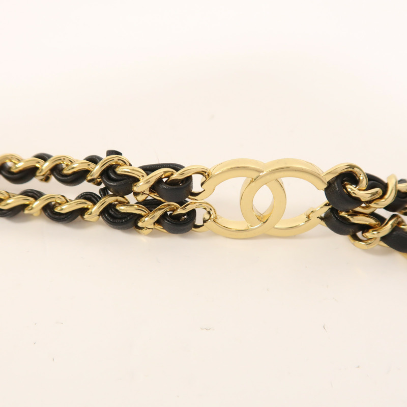 CHANEL 羊皮皮革Shoulder Bag金扣鏈帶肩背袋-14