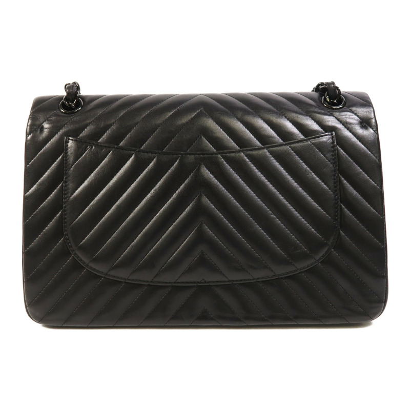 CHANEL 羊皮皮革Classic Jumbo鏈帶肩背袋-1