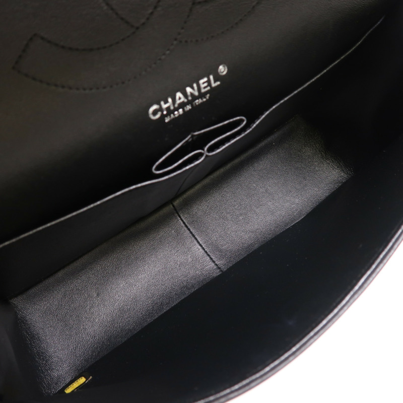 CHANEL 羊皮皮革Classic Jumbo鏈帶肩背袋-4