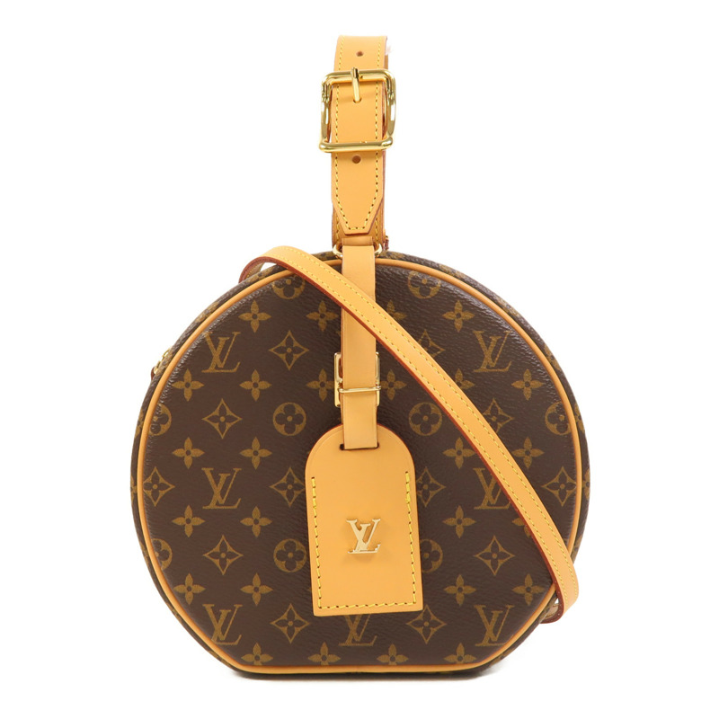 LOUIS VUITTON Monogram Petite Boite Chapeau金扣手挽肩背兩用袋-0