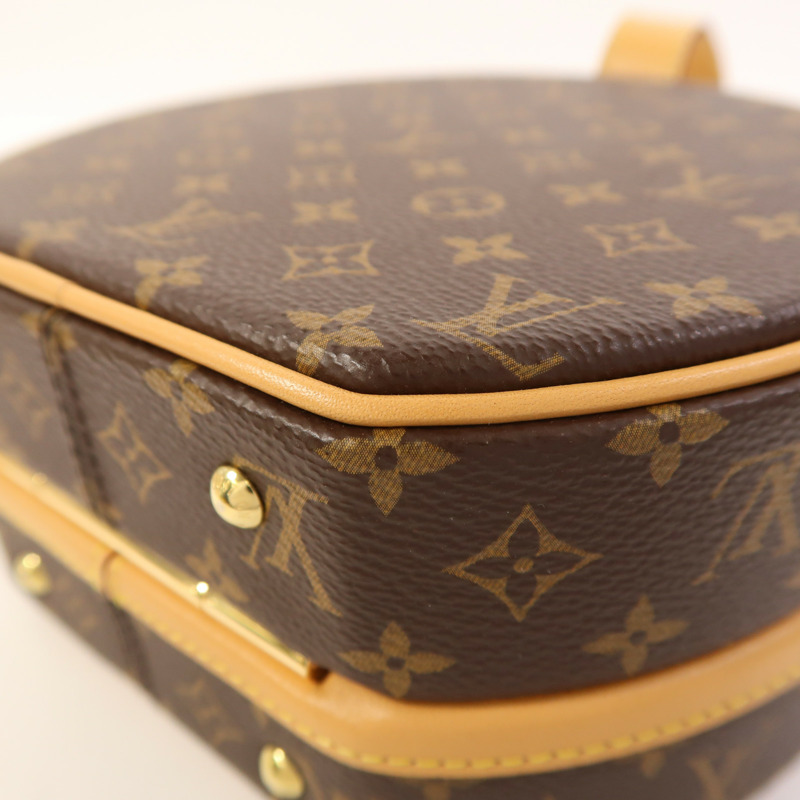LOUIS VUITTON Monogram Petite Boite Chapeau金扣手挽肩背兩用袋-10