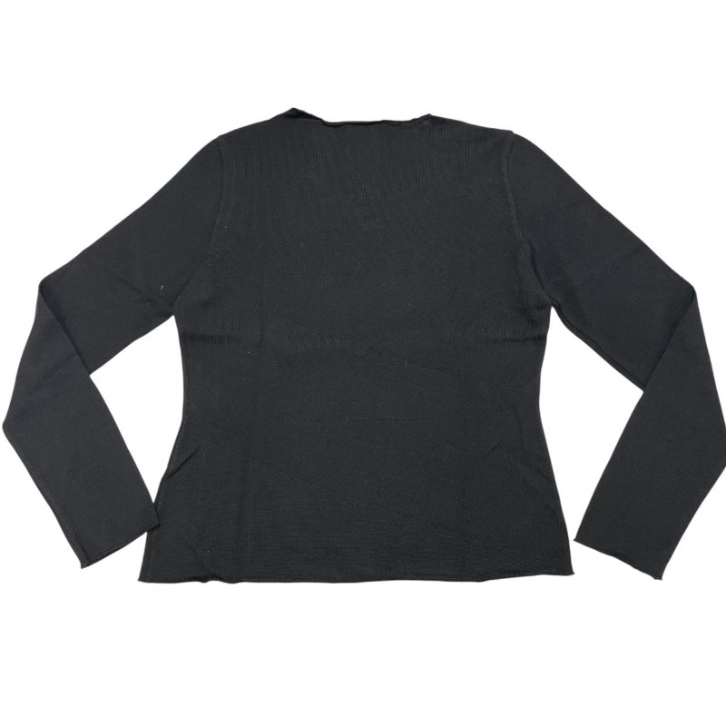 CHANEL 香奈兒 P14 黑色羊毛長袖針織上衣 羊毛 黑色 40碼-1