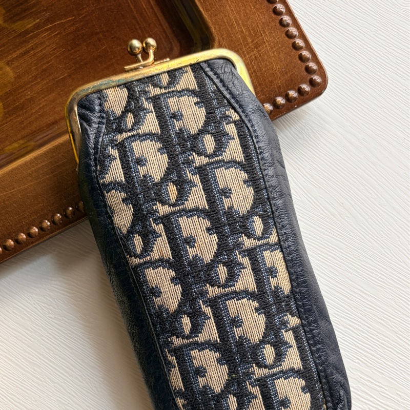 Christian Dior Oblique 迪奧老花圖案 長夾 眼鏡夾-2