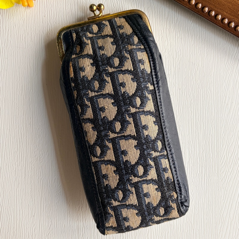 Christian Dior Oblique 迪奧老花圖案 長夾 眼鏡夾-3