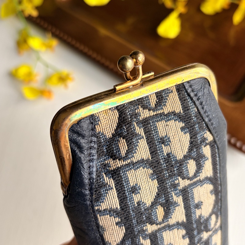 Christian Dior Oblique 迪奧老花圖案 長夾 眼鏡夾-12