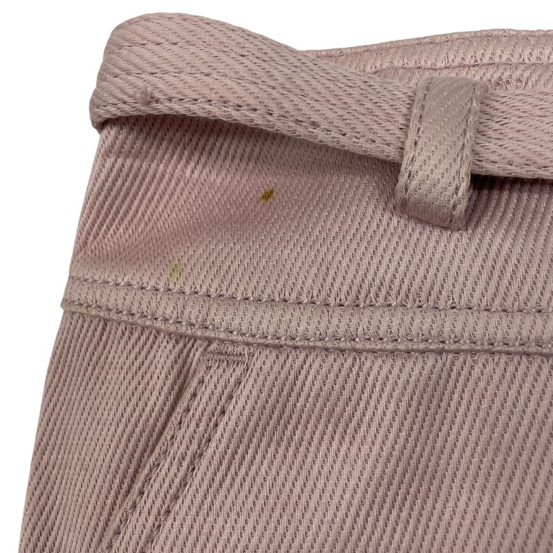 CHANEL 香奈兒 P15 粉色一字裙 純棉 粉紅色 皮帶 40碼-7