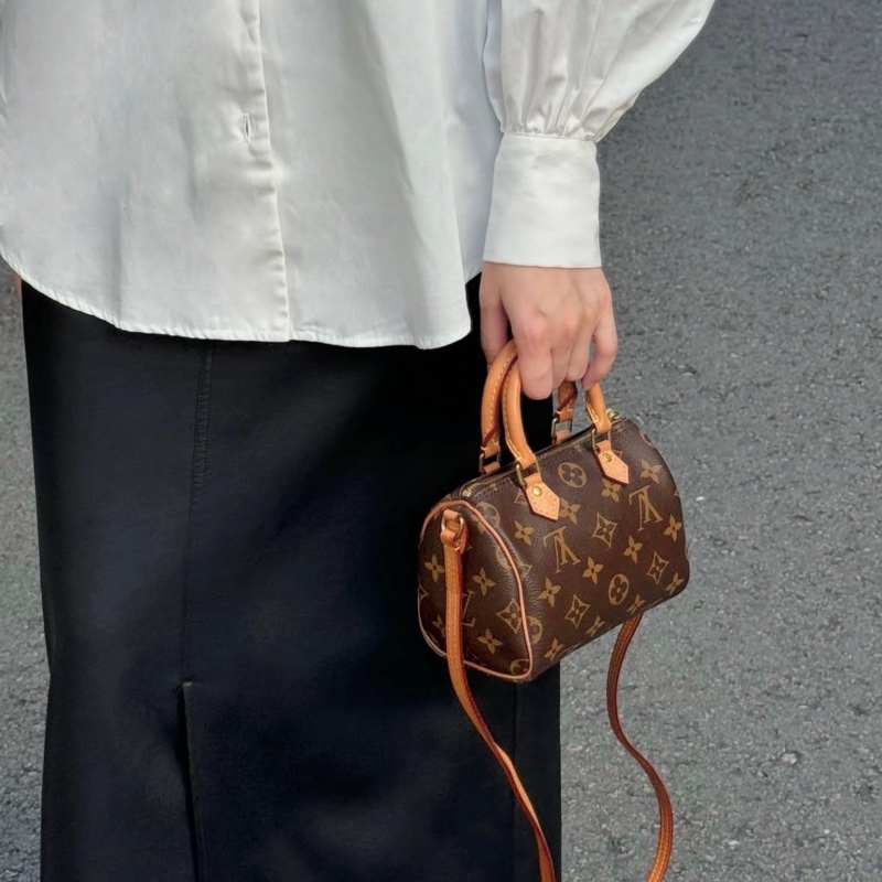 路易威登絕版波士頓包LV原花nano speedy波士頓包M61252-2