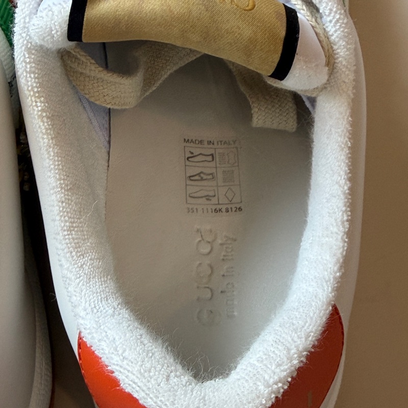 914intheair精品代購『保留中』Gucci GG 小花珠珠髒髒鞋小白鞋低筒運動鞋-9