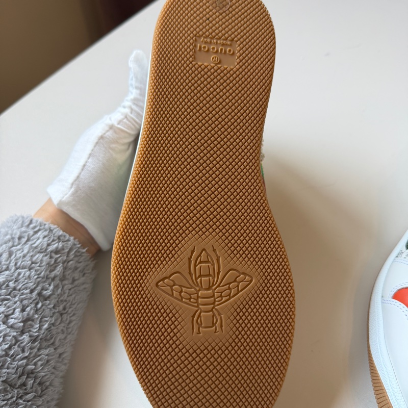 914intheair精品代購『保留中』Gucci GG 小花珠珠髒髒鞋小白鞋低筒運動鞋-22