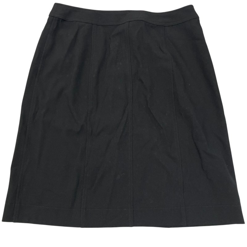 CHANEL  香奈兒 P10 A字鈕扣短裙 黑色 40碼-1