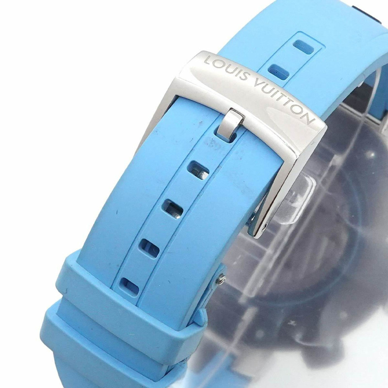 路易威登 Tambour Street Diver Skyline Blue QA121 男士腕錶，海軍藍，自動上鍊-6