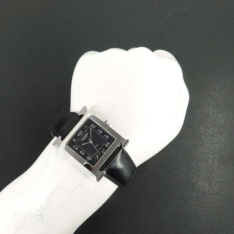 愛馬仕 H 系列 HH2 810 男士自動機械腕錶，附日期顯示，黑色-2