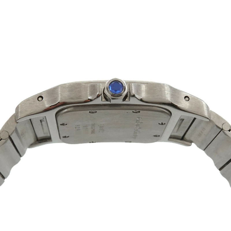 卡地亞 Santos Galbee LM W20011C4 雙色男士腕錶，帶日期顯示和 18K 黃金石英機芯-5