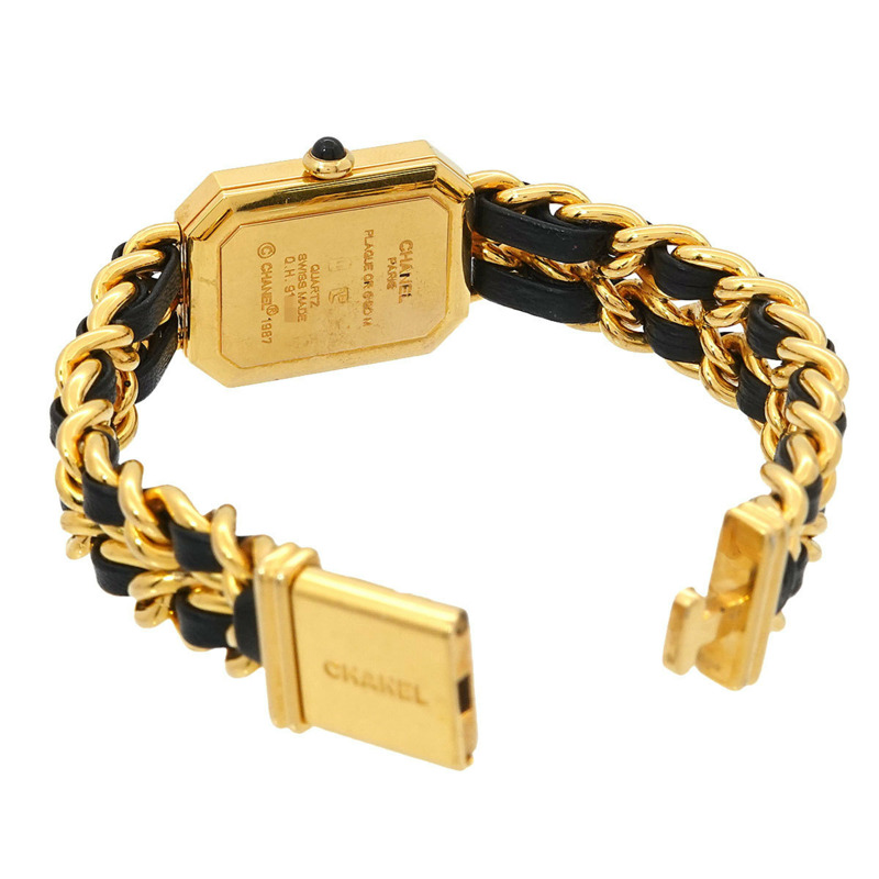 香奈兒 Premiere 女士腕錶，L 碼，H0001，黑金配色，石英機芯-3