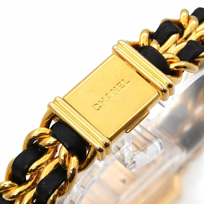 香奈兒 Premiere 女士腕錶，L 碼，H0001，黑金配色，石英機芯-5