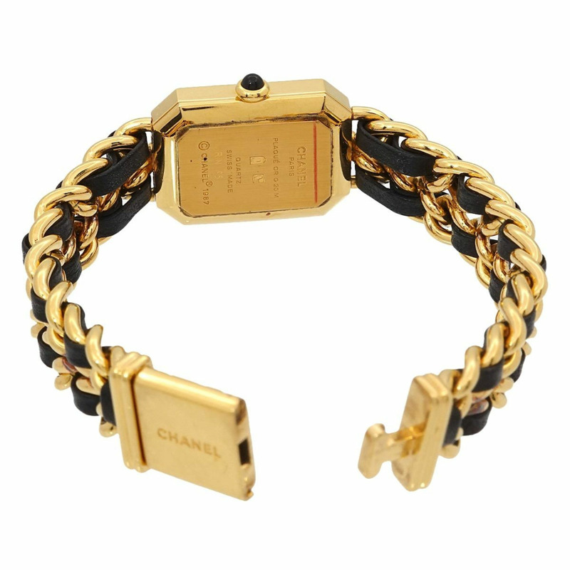 香奈兒 Premiere 女士腕錶，L 碼，H0001，黑金配色，石英機芯-3