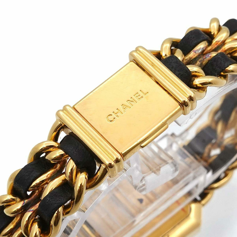 香奈兒 Premiere 女士腕錶，L 碼，H0001，黑金配色，石英機芯-5