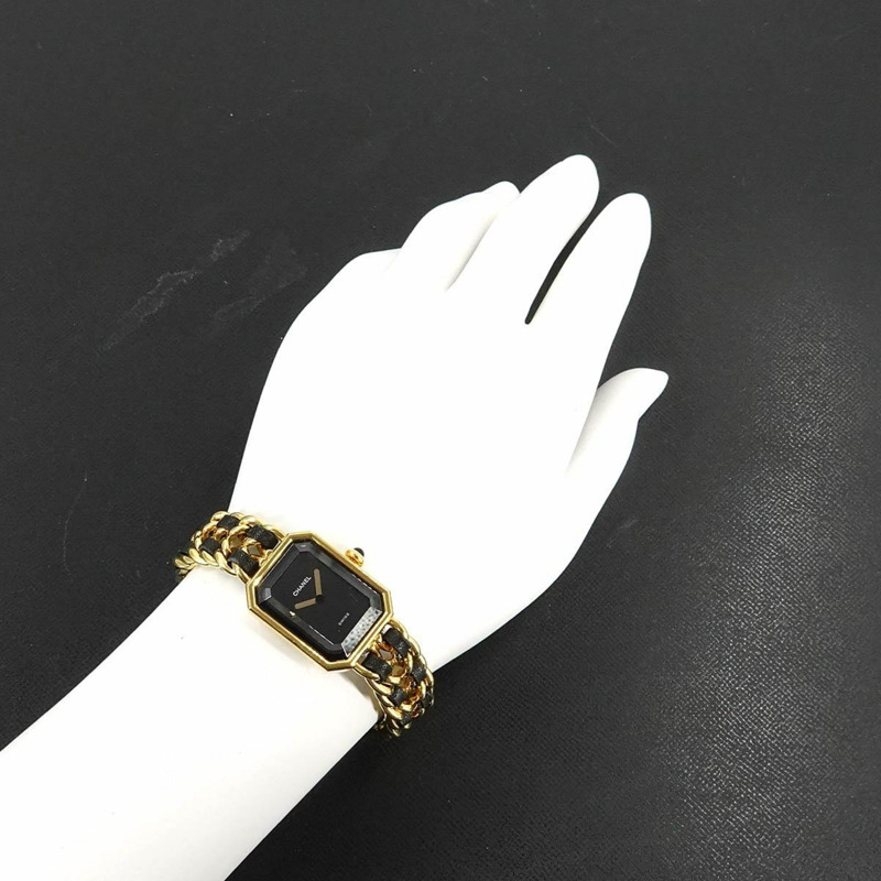 香奈兒 Premiere 女士腕錶，L 碼，H0001，黑金配色，石英機芯-2