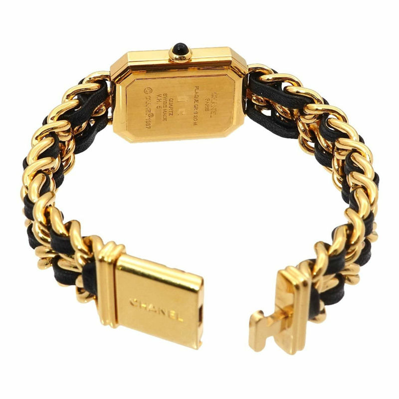 香奈兒 Premiere 女士腕錶，L 碼，H0001，黑金配色，石英機芯-3