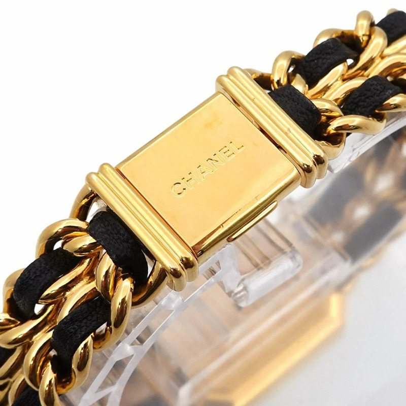 香奈兒 Premiere 女士腕錶，L 碼，H0001，黑金配色，石英機芯-5