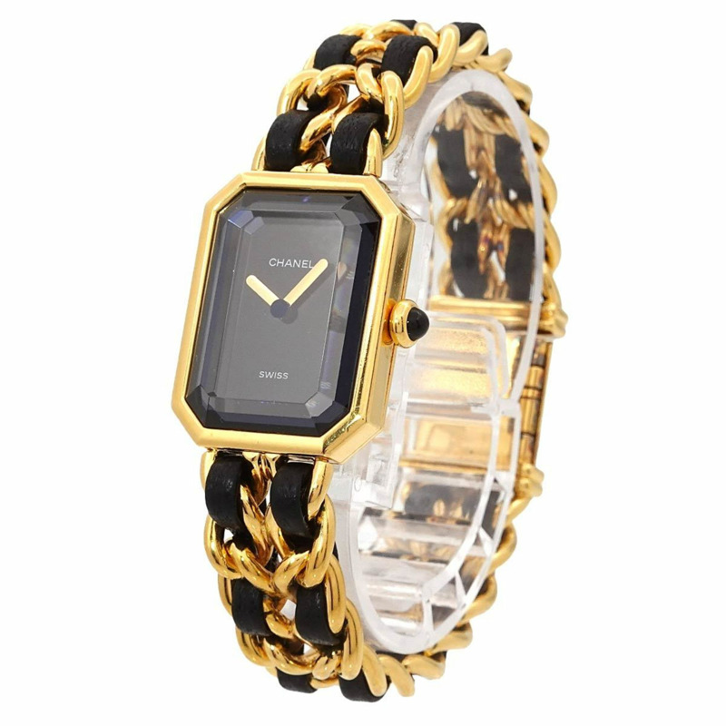 香奈兒 (CHANEL) Premiere 女士腕錶，M 碼，H0001，黑金配色，石英機芯-1