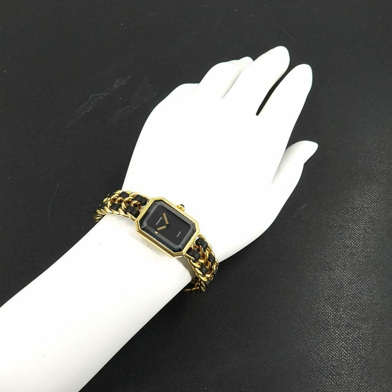 香奈兒 (CHANEL) Premiere 女士腕錶，M 碼，H0001，黑金配色，石英機芯-2