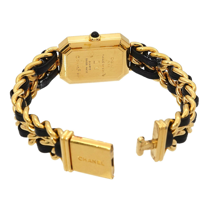 香奈兒 (CHANEL) Premiere 女士腕錶，M 碼，H0001，黑金配色，石英機芯-3