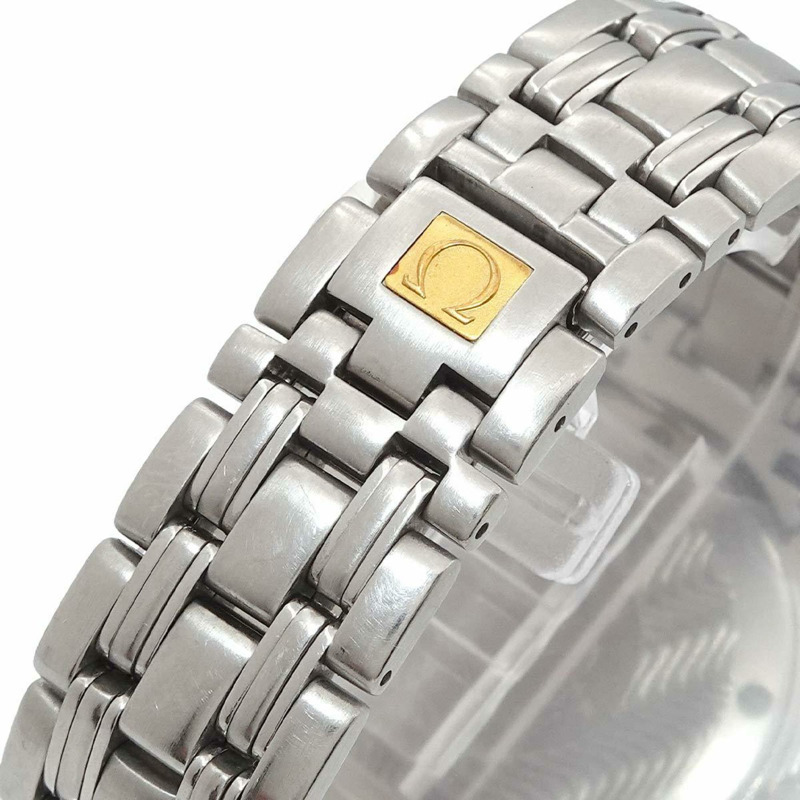 歐米茄海馬系列120公尺防水男士腕錶 2501 81，附日期顯示，海軍藍錶盤，自動機械錶-5