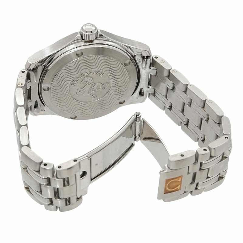 歐米茄海馬系列120公尺潛水錶 2501 83 男士腕錶，附日期顯示，海軍藍錶盤，自動機械錶-3