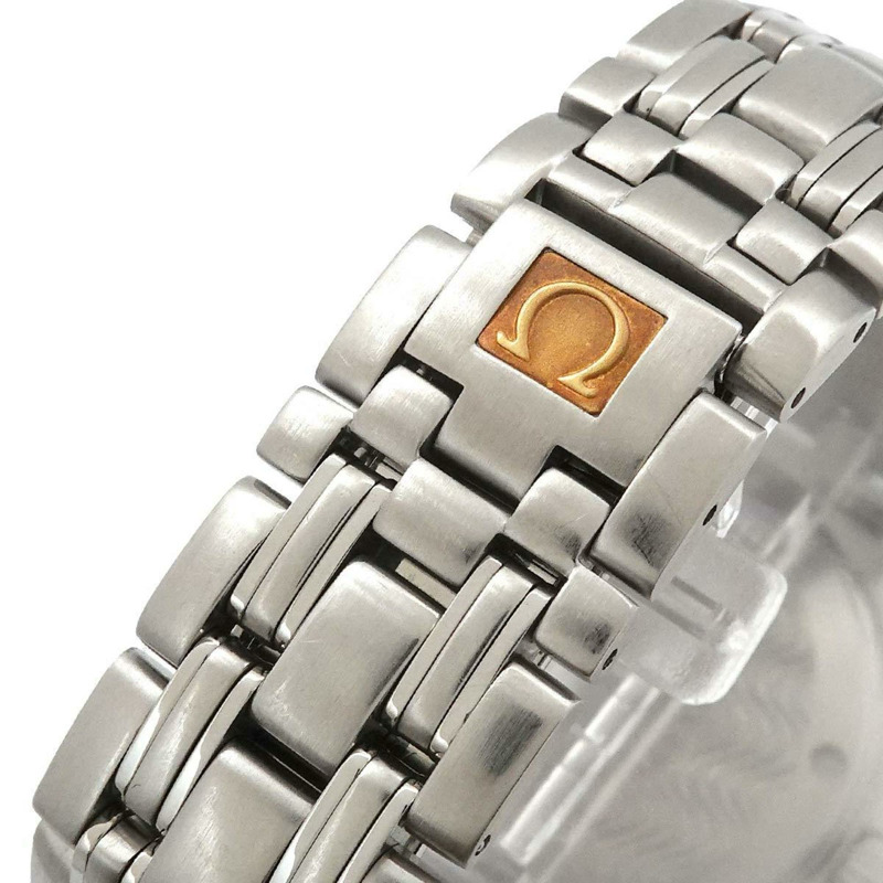 歐米茄海馬系列120公尺潛水錶 2501 83 男士腕錶，附日期顯示，海軍藍錶盤，自動機械錶-5