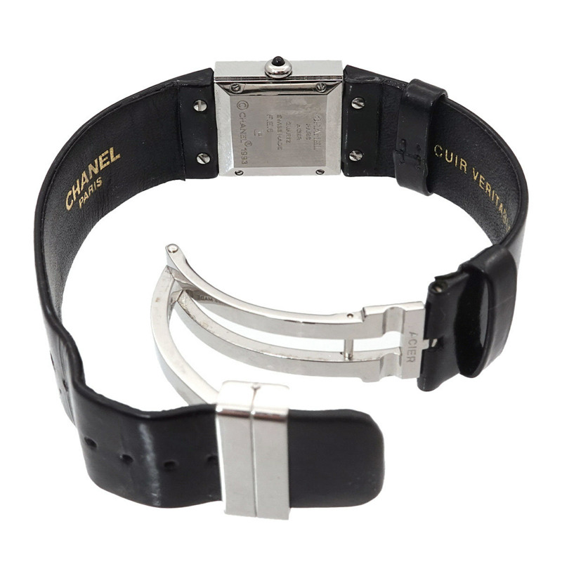 香奈兒 Matelasse H0116 女士黑色石英腕錶-3