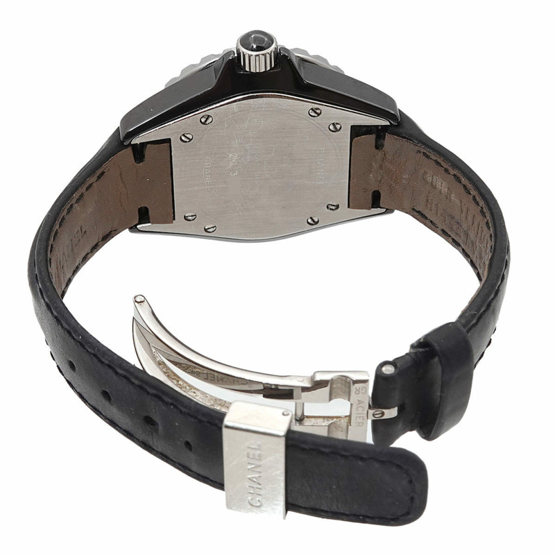 香奈兒 J12 H0680 女士腕錶，33毫米，日期顯示，黑色陶瓷錶殼，石英機芯-4