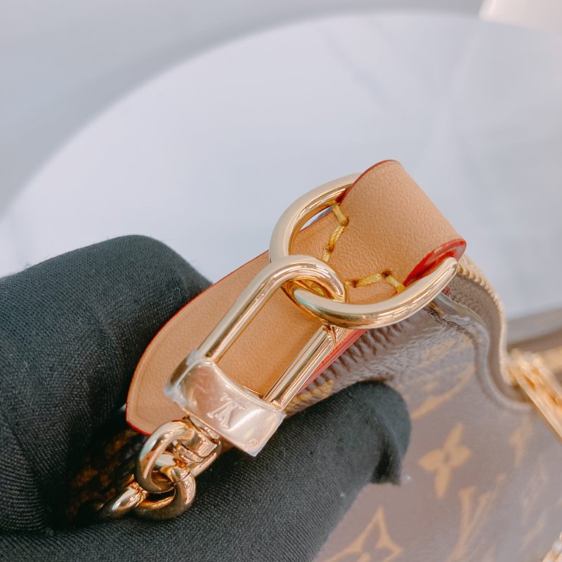 MS0552 Louis Vuitton 路易威登 牛角 經典老花紋 棕色 帆布 金扣 Boulogne PM Monogram Canvas x GHW-11