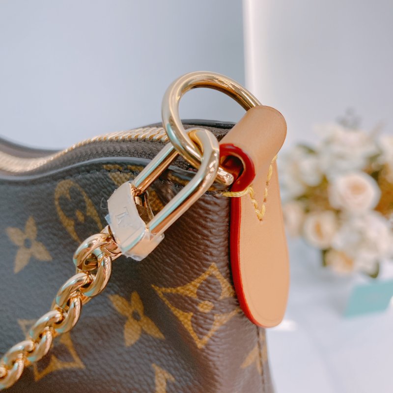 MS0552 Louis Vuitton 路易威登 牛角 經典老花紋 棕色 帆布 金扣 Boulogne PM Monogram Canvas x GHW-12