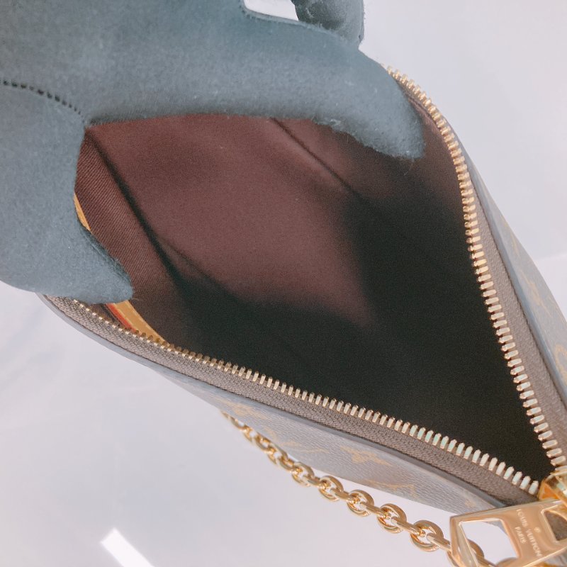 MS0552 Louis Vuitton 路易威登 牛角 經典老花紋 棕色 帆布 金扣 Boulogne PM Monogram Canvas x GHW-13