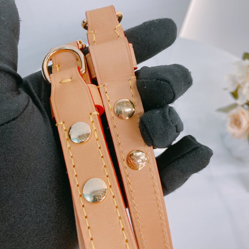 MS0552 Louis Vuitton 路易威登 牛角 經典老花紋 棕色 帆布 金扣 Boulogne PM Monogram Canvas x GHW-16