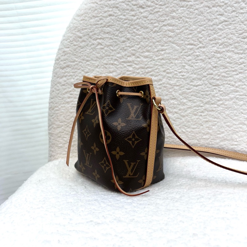 路易威登絕版水桶包LV原花nano noe抽繩束口小水桶包M41346-4
