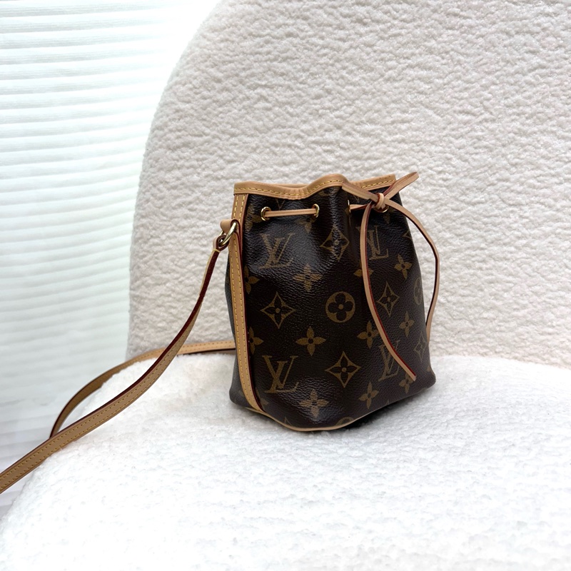 路易威登絕版水桶包LV原花nano noe抽繩束口小水桶包M41346-5