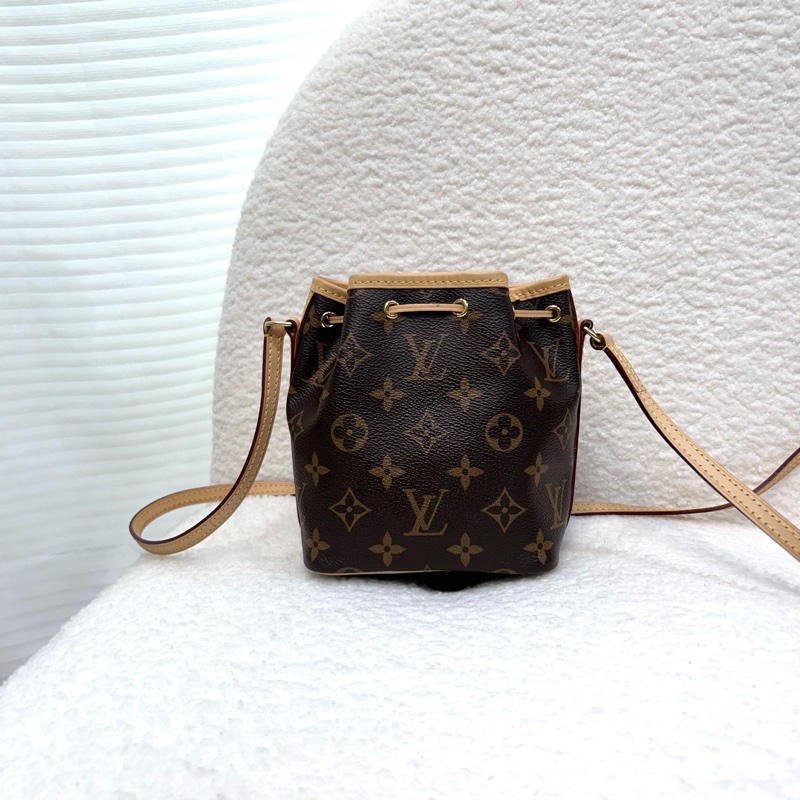 路易威登絕版水桶包LV原花nano noe抽繩束口小水桶包M41346-6