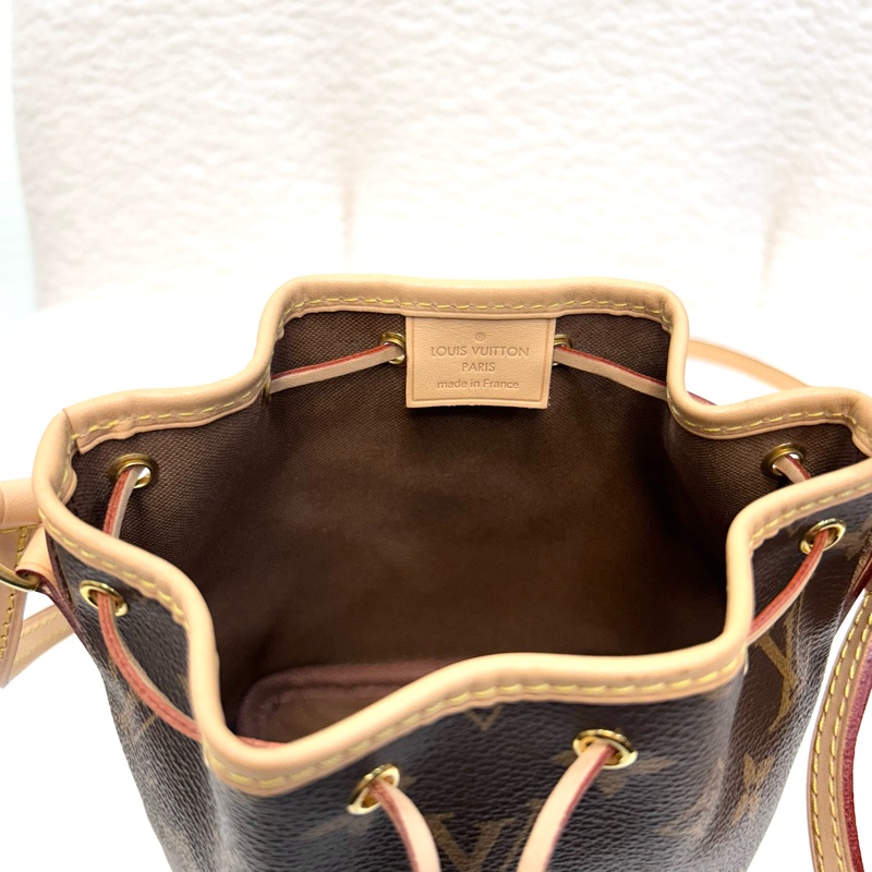 路易威登絕版水桶包LV原花nano noe抽繩束口小水桶包M41346-11