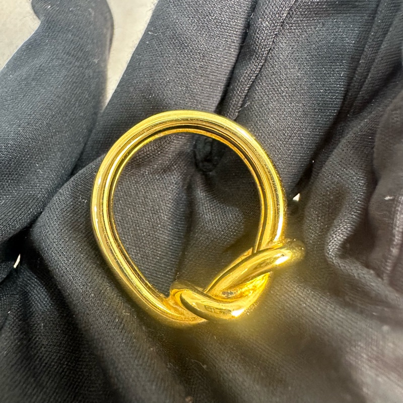 Hermes 中古金屬絲巾圍巾戒指-3
