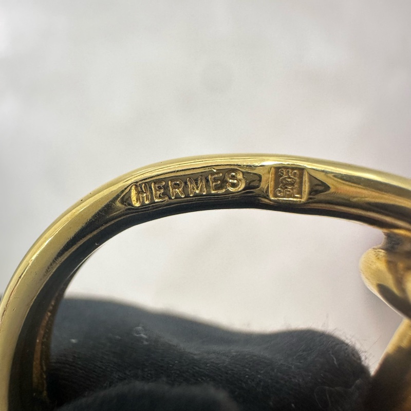 Hermes 中古金屬絲巾圍巾戒指-5
