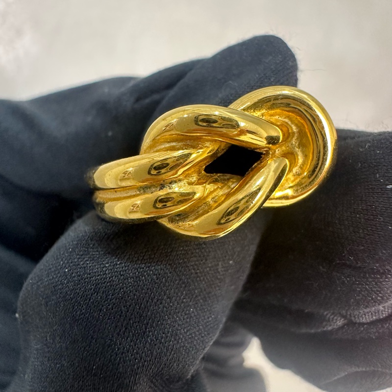 Hermes 中古金屬絲巾圍巾戒指-7