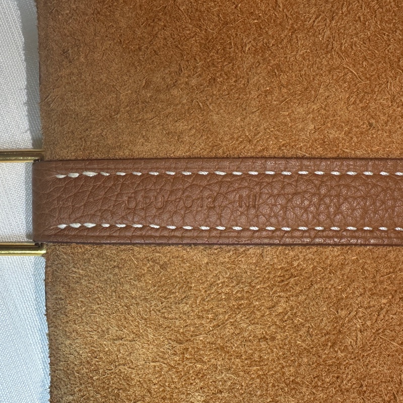 愛馬仕/Hermes Picotin Lock 18 金棕色金扣菜籃子手提水桶包 18x13x19cm-8