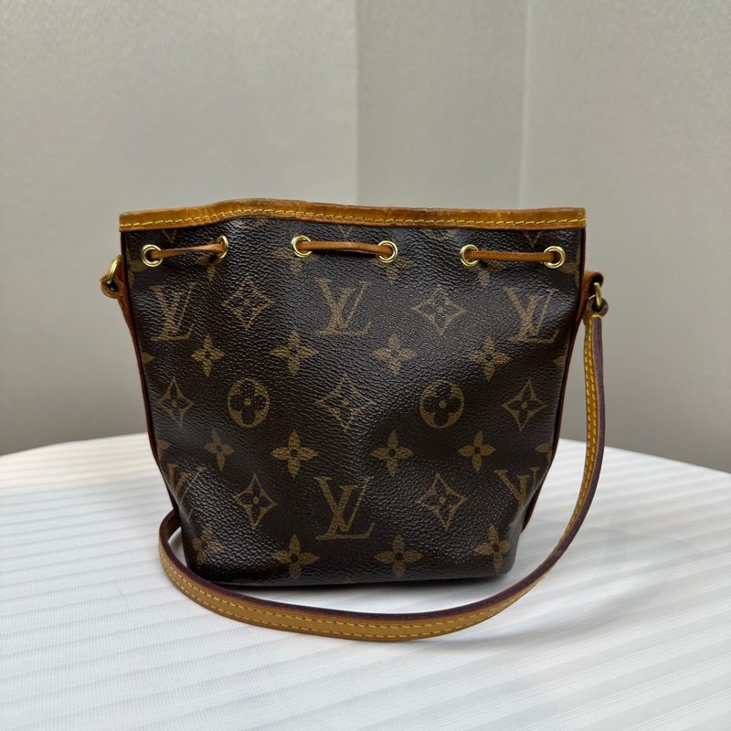 路易威登/Louis Vuitton Nano Noe 老花小水桶斜背包13x10x16cm-1