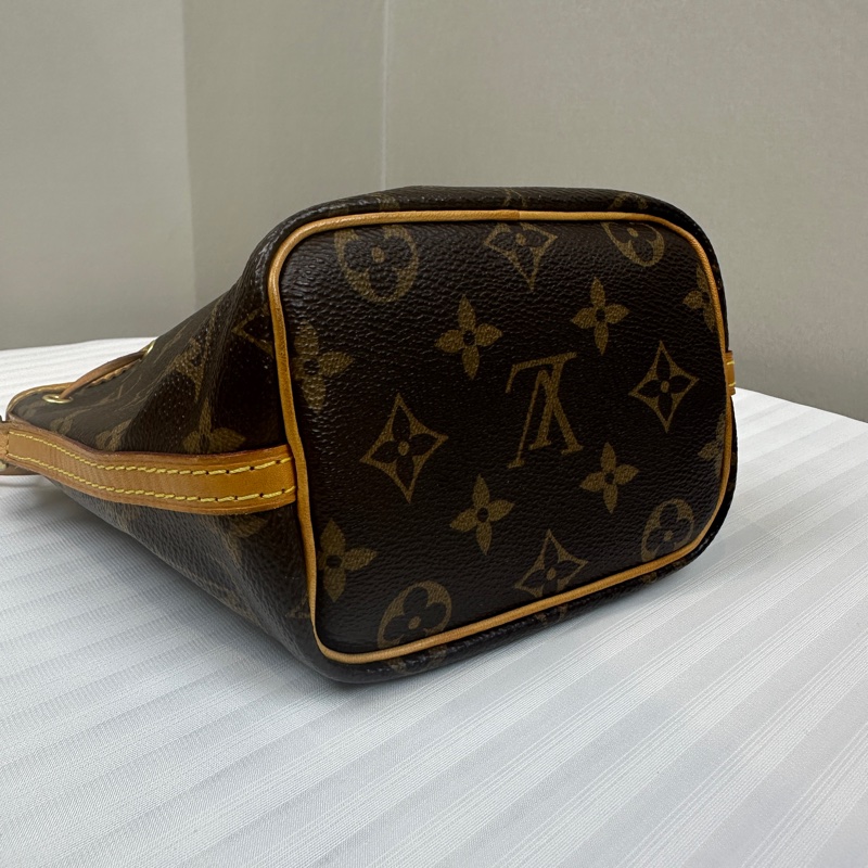 路易威登/Louis Vuitton Nano Noe 老花小水桶斜背包13x10x16cm-3